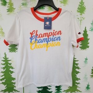 Champion Crew Neck Short Sleeve T-Shirt.